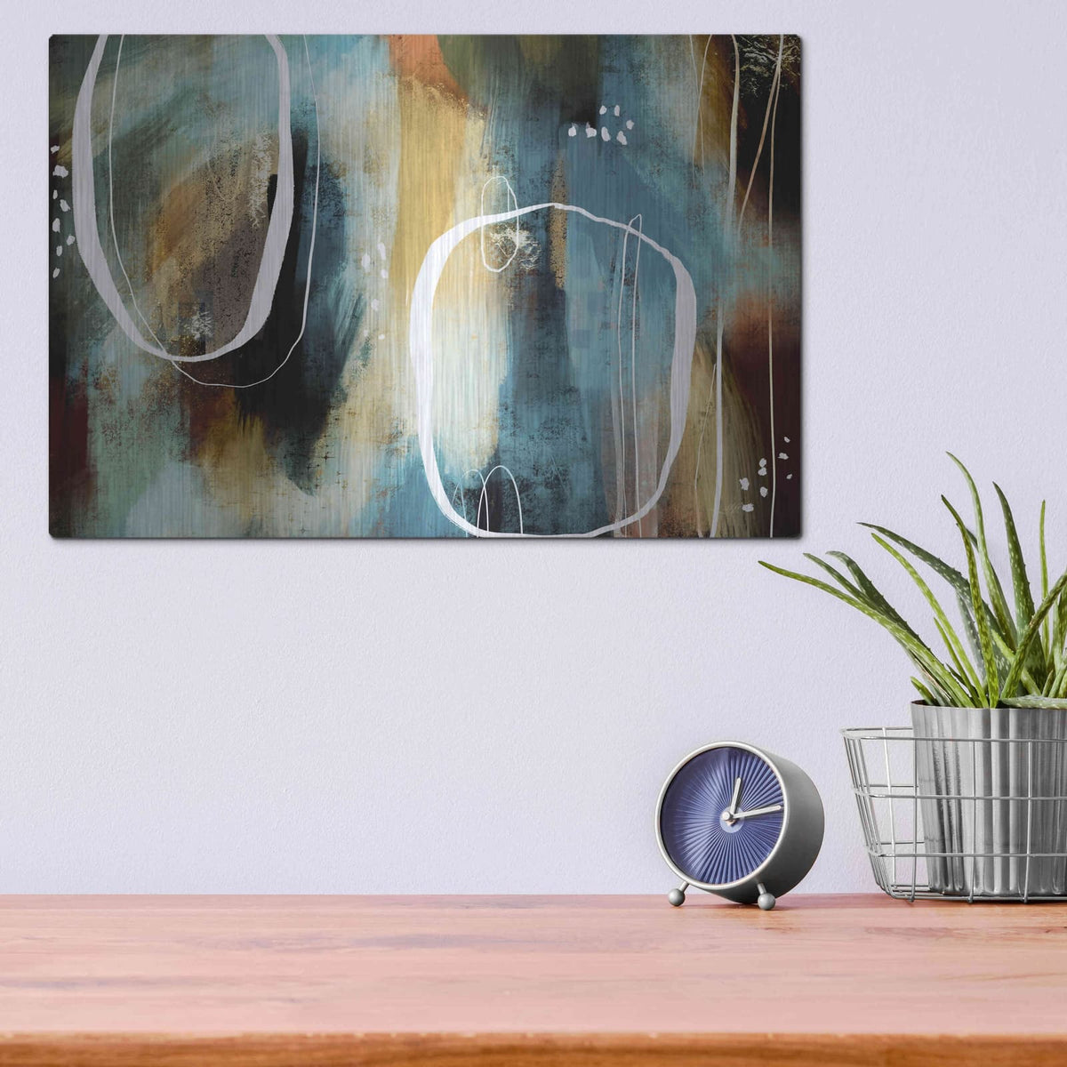 'Ancient Crown' by Delores Naskrent – Metal Wall Art, 16x12 room view