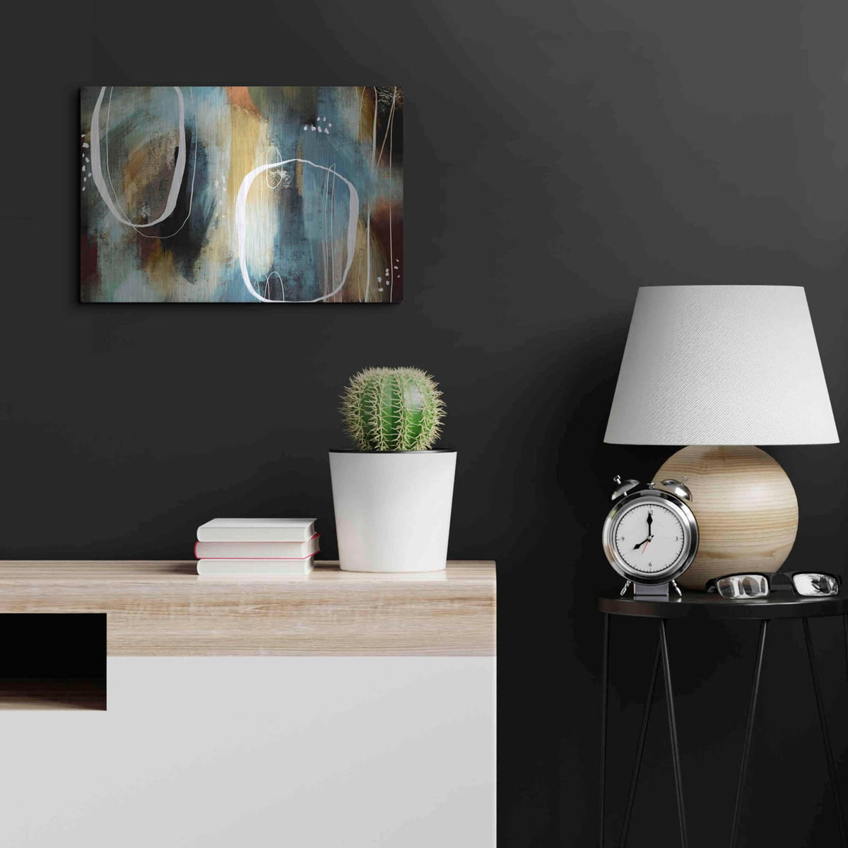 'Ancient Crown' by Delores Naskrent – Metal Wall Art, 24x16 room view