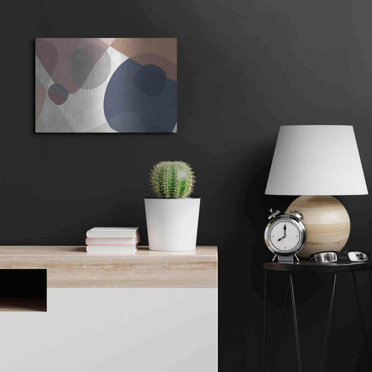 'Course Mortar' by Delores Naskrent – Metal Wall Art, 24x16 room view