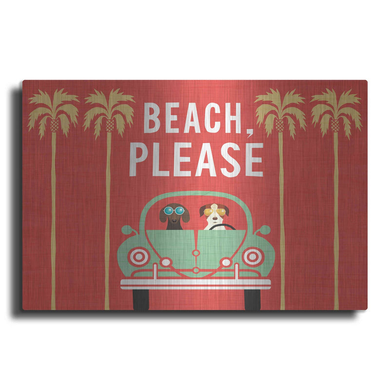 'Beach Bums Beetle I' by Michael Mullan – Metal Wall Art