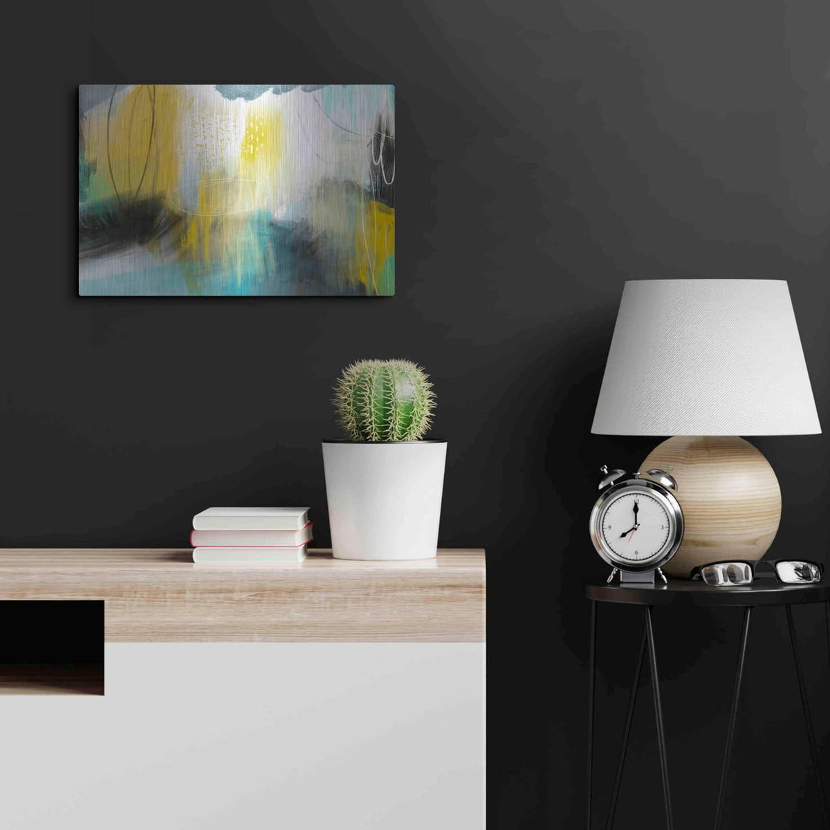 'Forecast Of Rain' by Delores Naskrent – Metal Wall Art, 24x16 room view