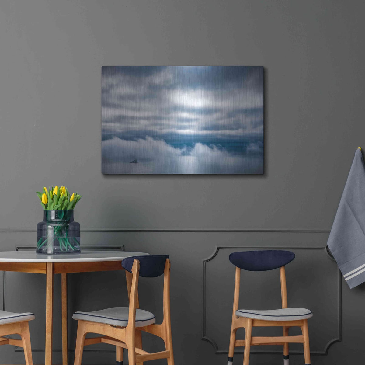 'Lighthouse In The Bay' by Don Schwartz – Metal Wall Art, 36x24 room view