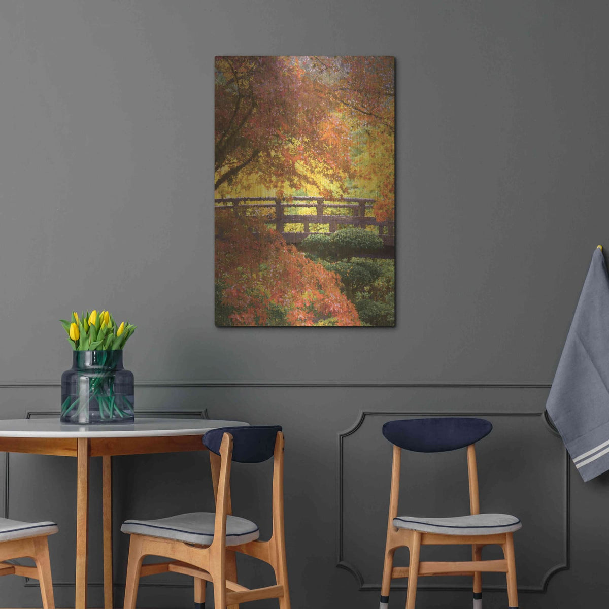 'Garden Bridge' by Don Schwartz – Metal Wall Art, 24x36 room view