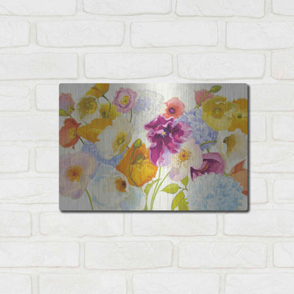 Luxe Metal Art 'For Paris on White' by Shirley Novak, Metal Wall Art,16x12