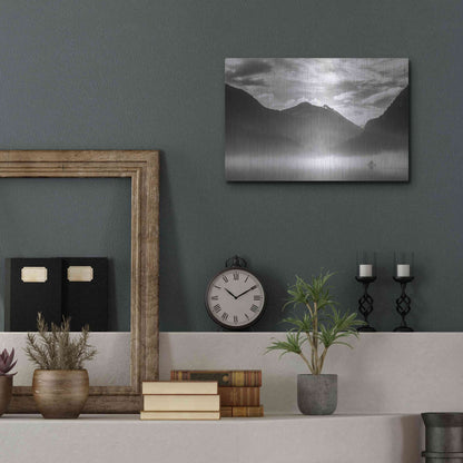 Luxe Metal Art  'Paddling Into The Mist Ii'  by Don Schwartz, Metal Wall Art,16x12