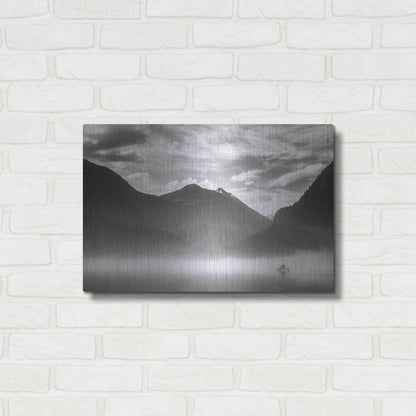 Luxe Metal Art  'Paddling Into The Mist Ii'  by Don Schwartz, Metal Wall Art,24x16