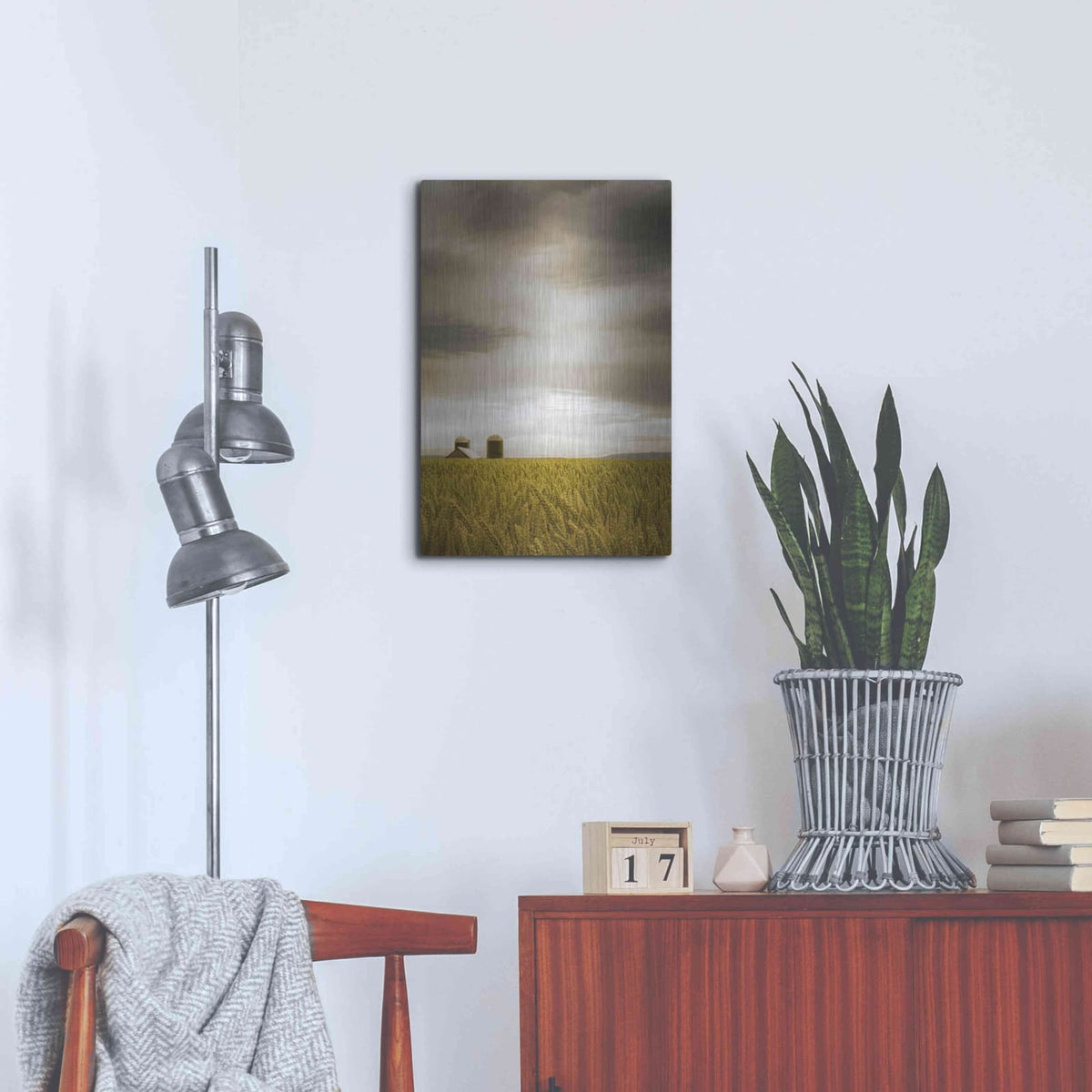 'Across The Wheat Field' by Don Schwartz – Metal Wall Art, 16x24 room view