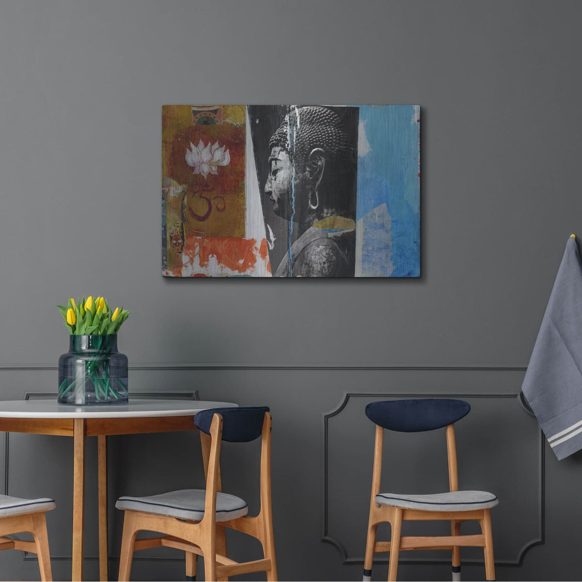 'Angel Buddha' by Elena Ray – Metal Wall Art, 36x24 room view