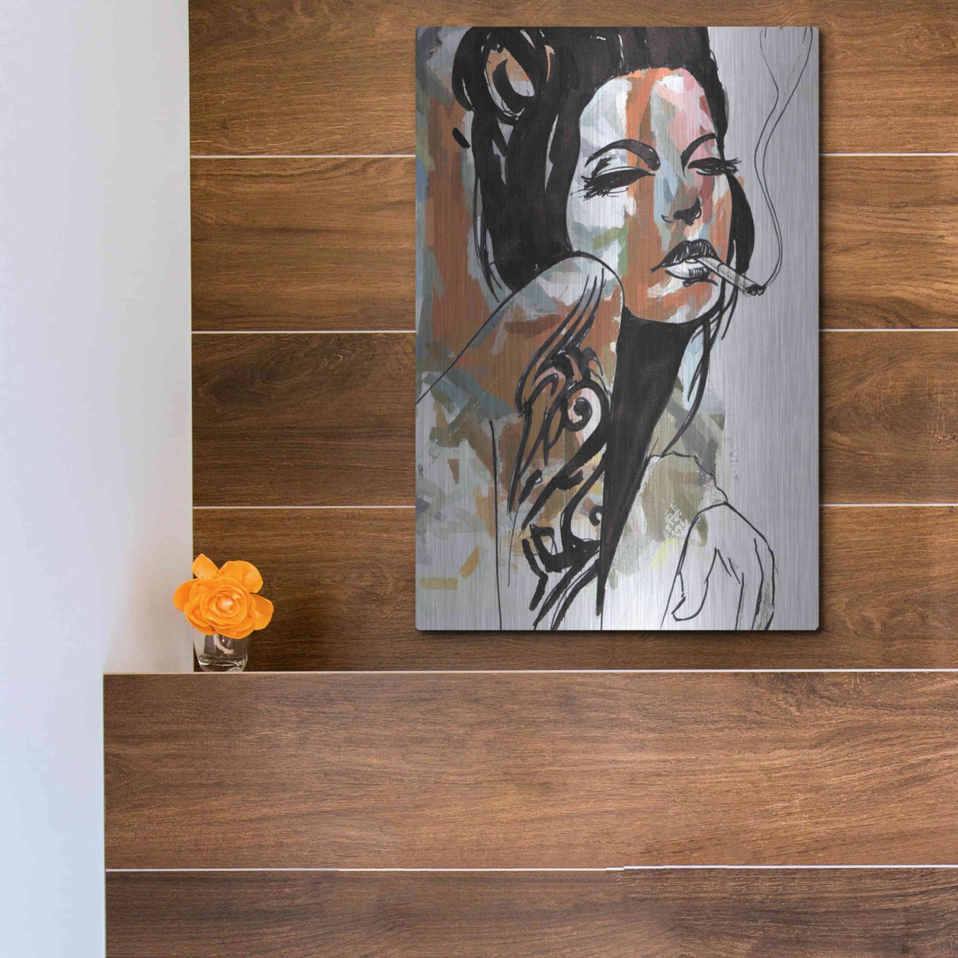 Luxe Metal Art 'Allure' by Karen Smith Metal Wall Art,12x16