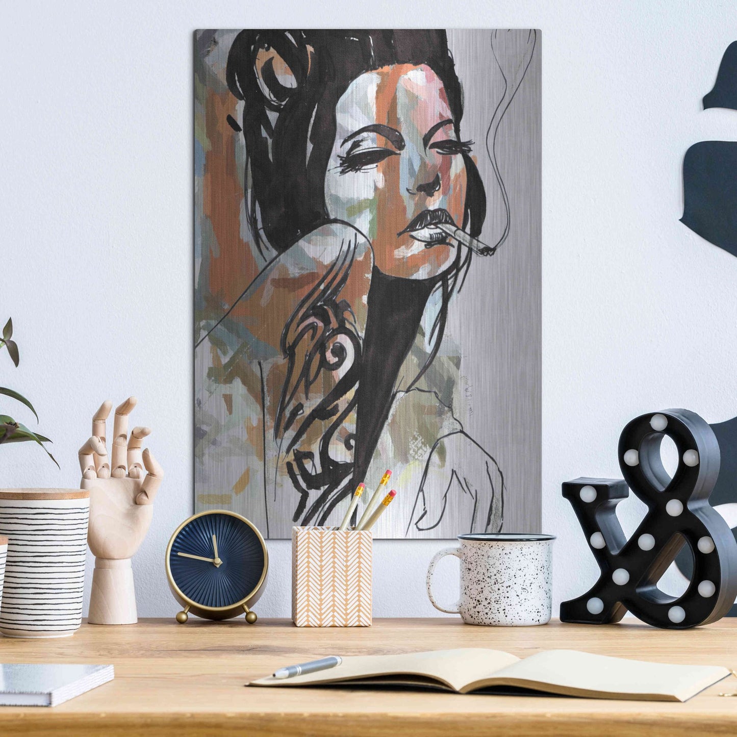 Luxe Metal Art 'Allure' by Karen Smith Metal Wall Art,12x16