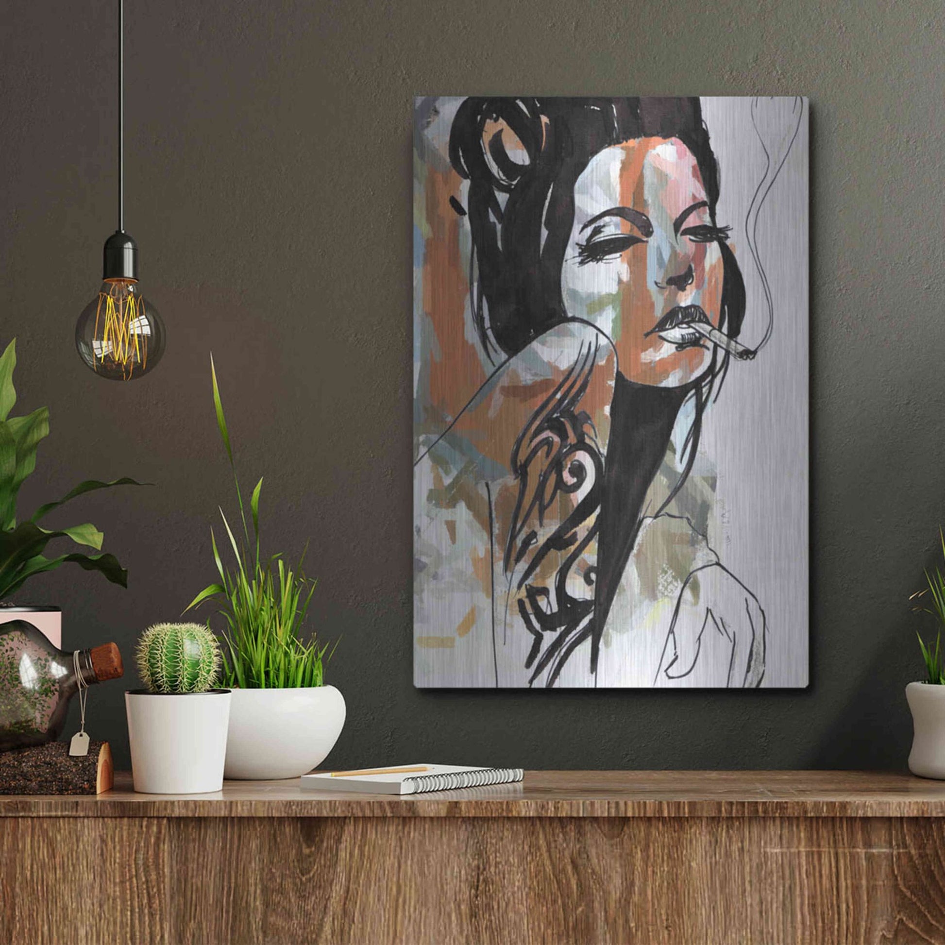 Luxe Metal Art 'Allure' by Karen Smith Metal Wall Art,12x16