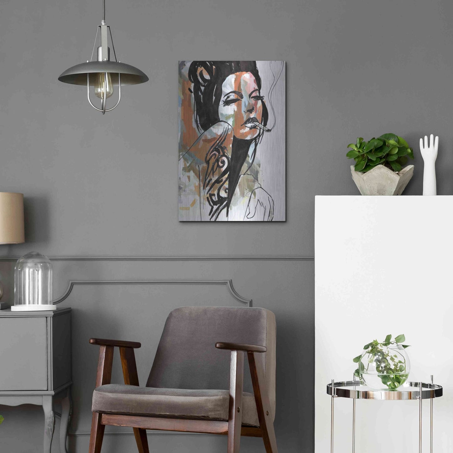 Luxe Metal Art 'Allure' by Karen Smith Metal Wall Art,16x24