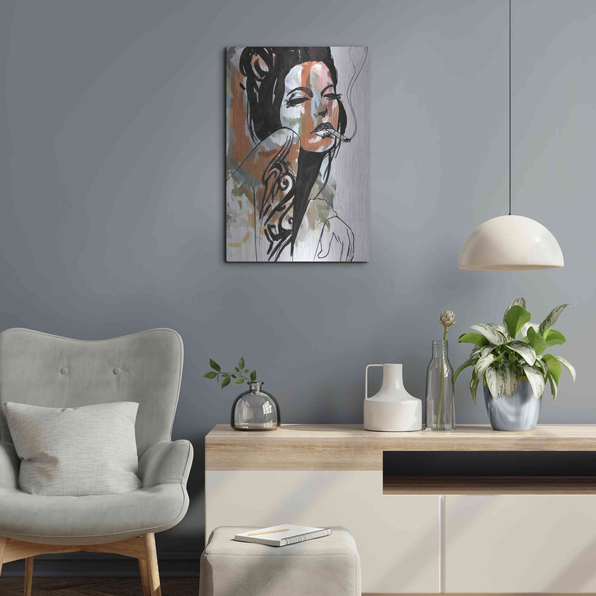 Luxe Metal Art 'Allure' by Karen Smith Metal Wall Art,16x24