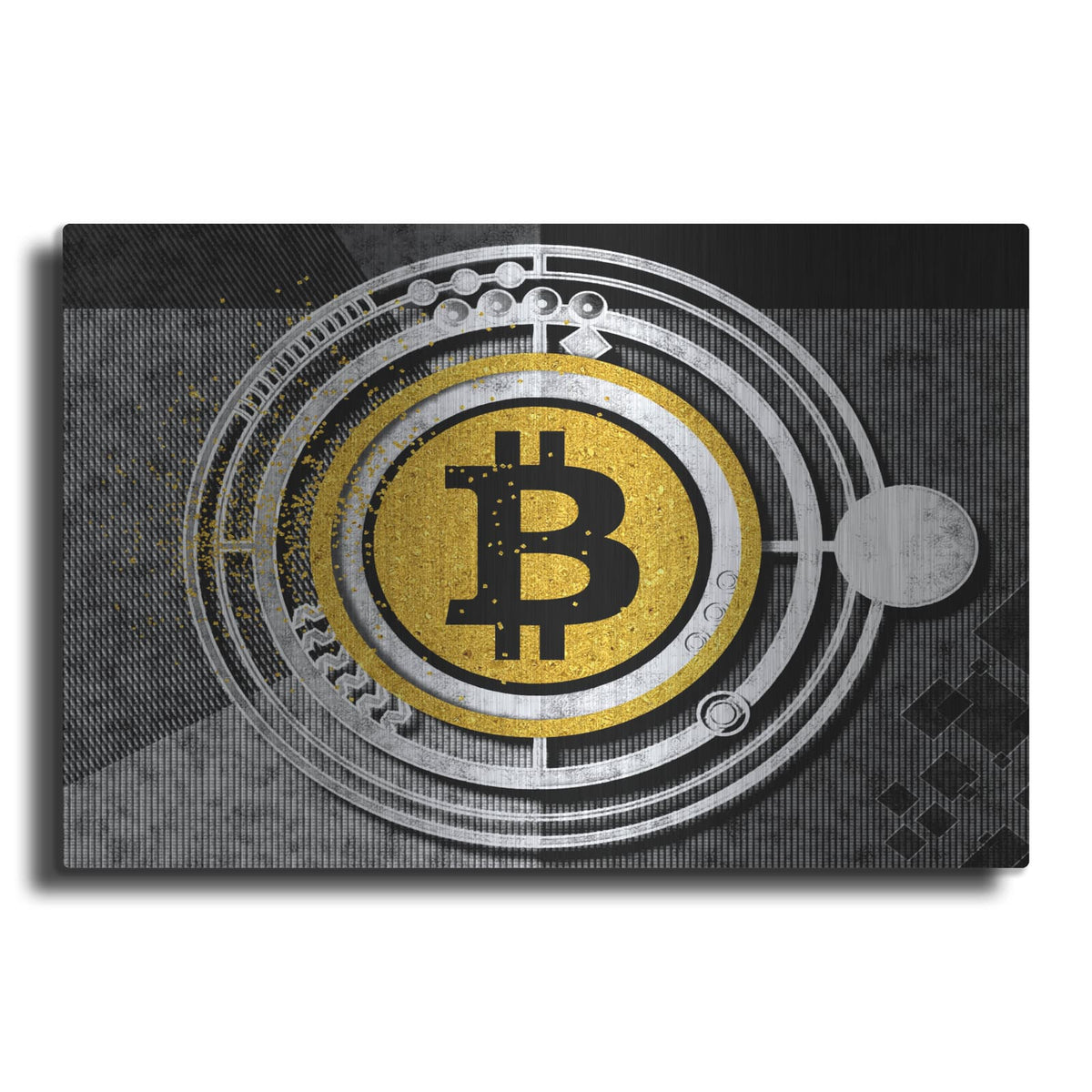 'Bitcoin Glitterball' by Karen Smith – Metal Wall Art