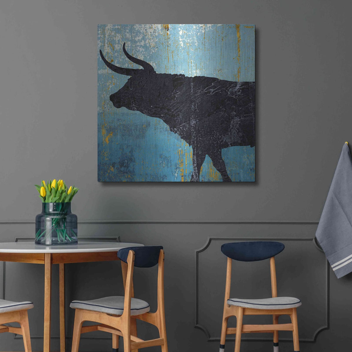 'Bulldom 1' by Karen Smith – Metal Wall Art, 36x36 room view