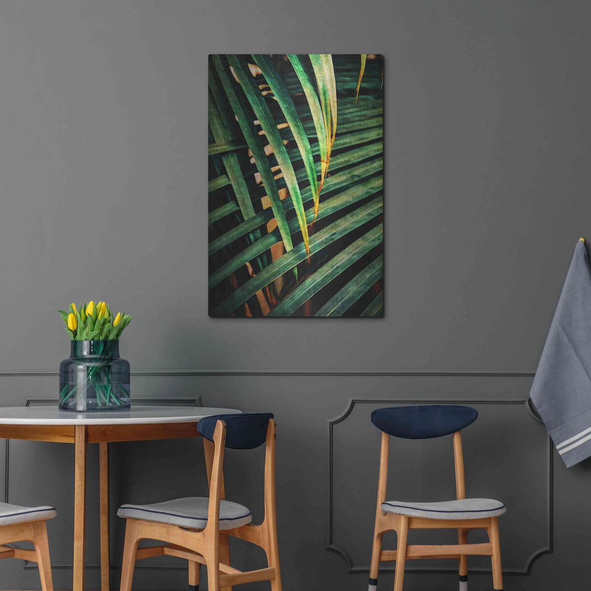 'Beauty Amongst Palms 2' by Ashley Aldridge – Metal Wall Art, 24x36 room view