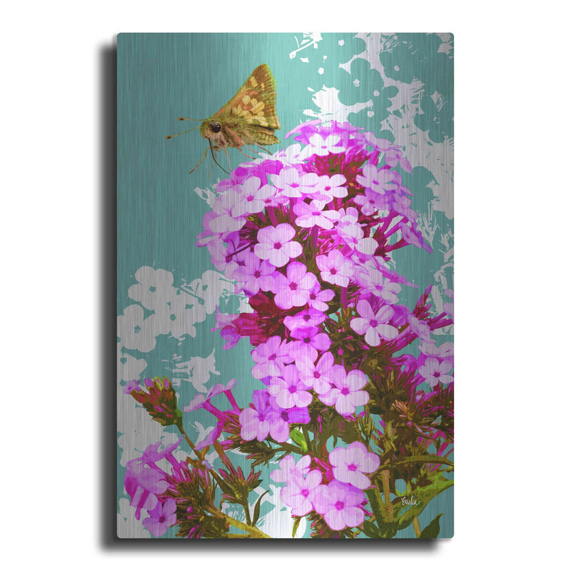 'Skipper On Flox' by Evelia Designs – Metal Wall Art