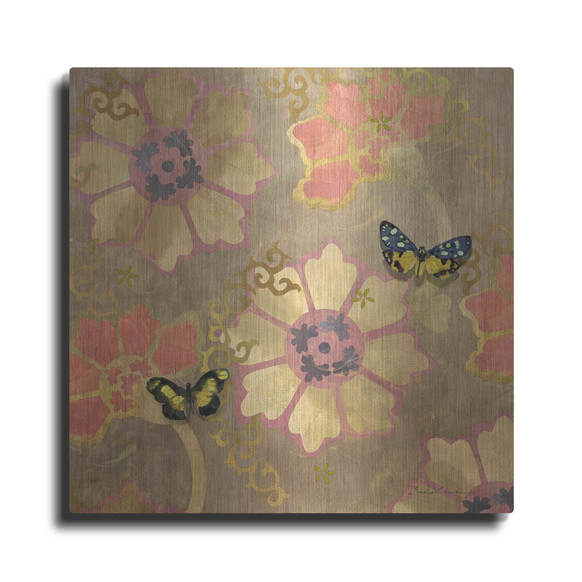 'Duchess Bellflower Paper' by Evelia Designs – Metal Wall Art