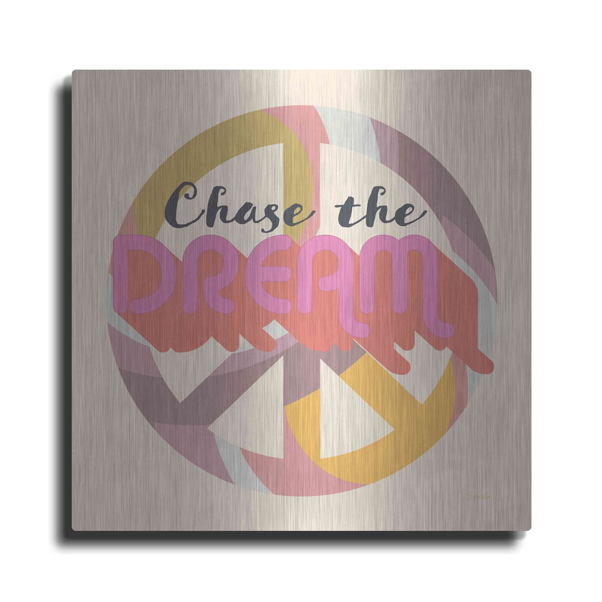 'Chase The Dream' by Evelia Designs – Metal Wall Art