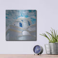 'Grecianblue Three' by Steve Hunziker – Metal Wall Art, 12x12 room view