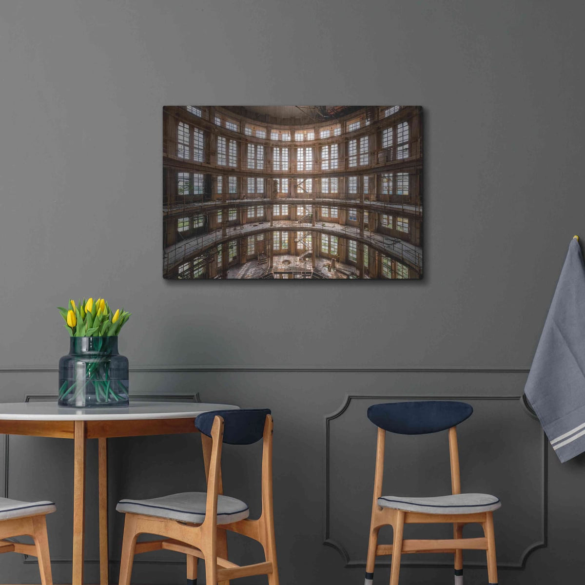 'Industrial Tower' by Roman Robroek – Metal Wall Art, 36x24 room view