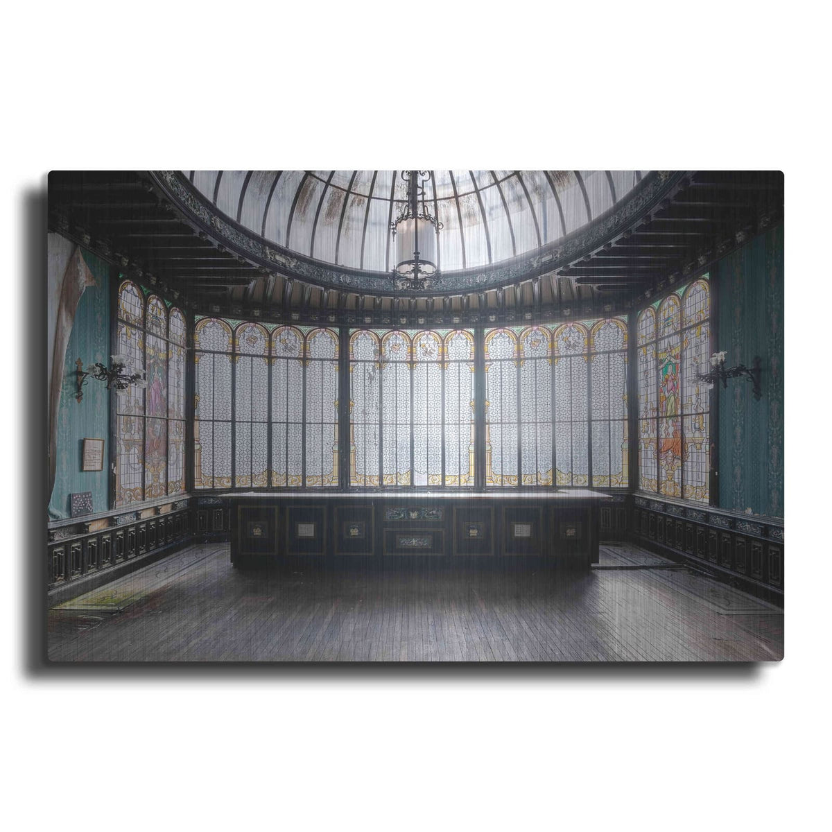 'Winter Garden Square' by Roman Robroek – Metal Wall Art