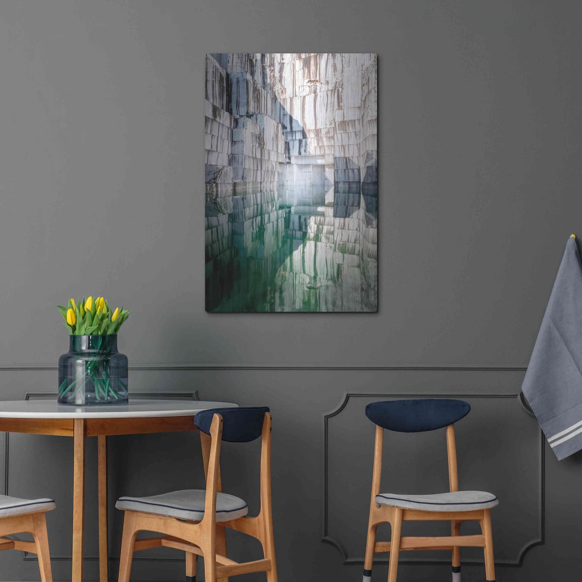'Marble Quarry' by Roman Robroek – Metal Wall Art, 24x36 room view