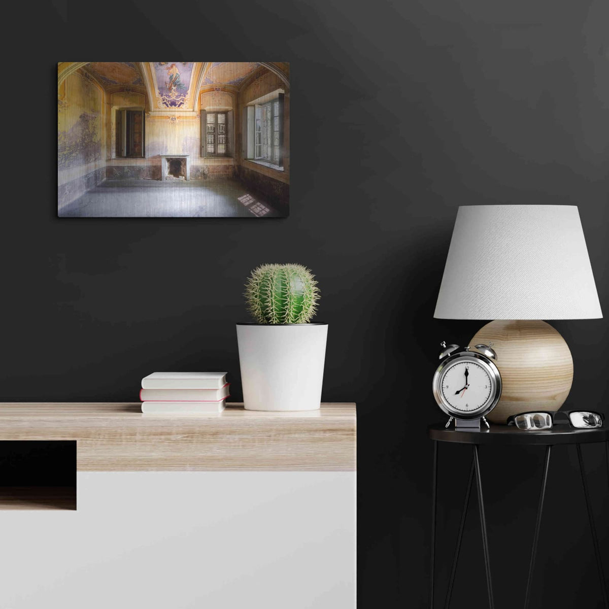 'Colored Farm' by Roman Robroek – Metal Wall Art, 24x16 room view