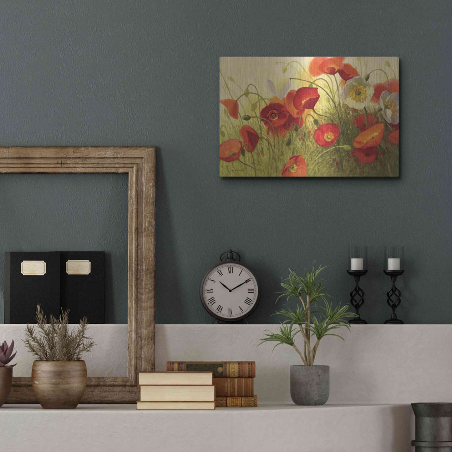 Luxe Metal Art 'Havin a Heat Wave' by Shirley Novak, Metal Wall Art,16x12