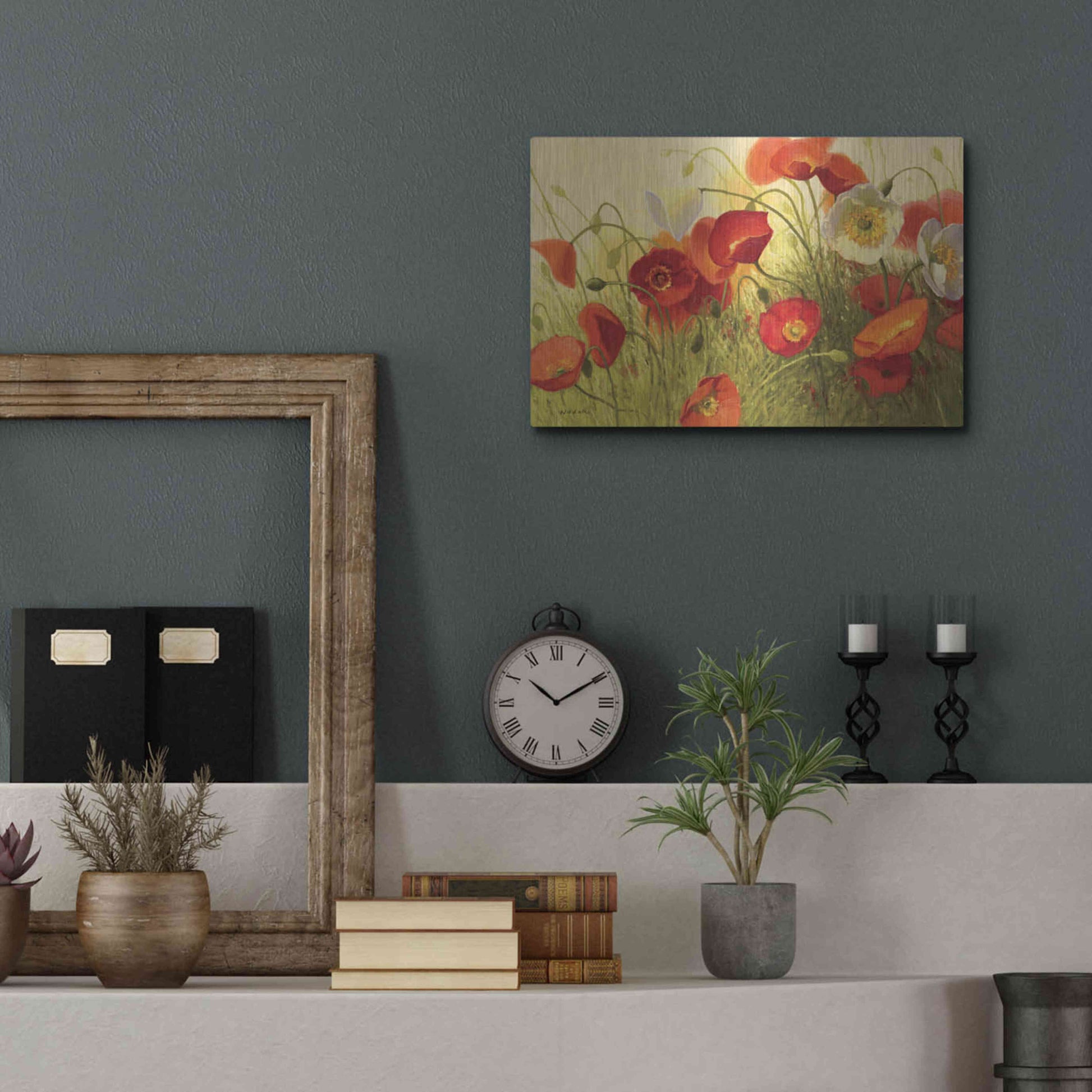 Luxe Metal Art 'Havin a Heat Wave' by Shirley Novak, Metal Wall Art,16x12