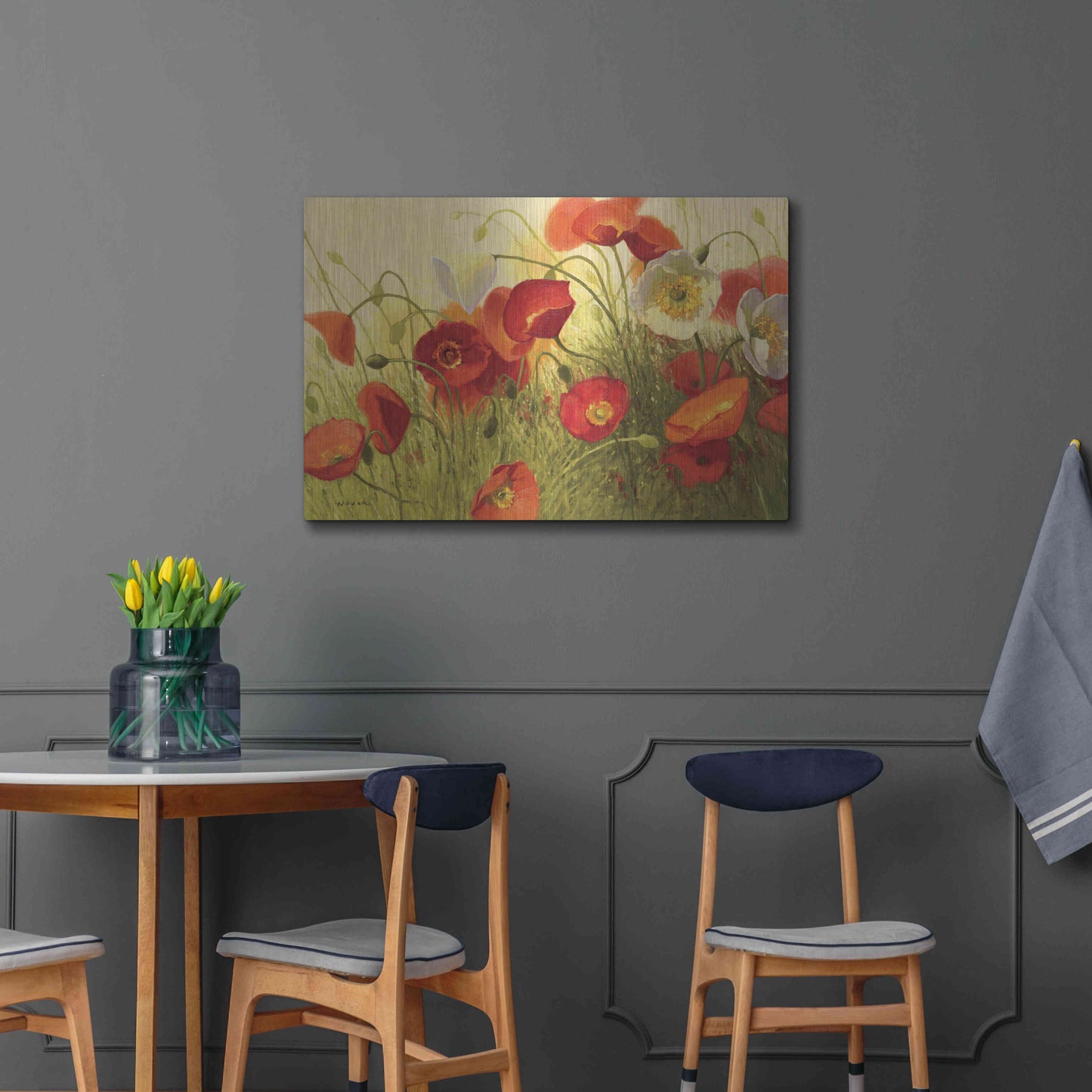 Luxe Metal Art 'Havin a Heat Wave' by Shirley Novak, Metal Wall Art,36x24