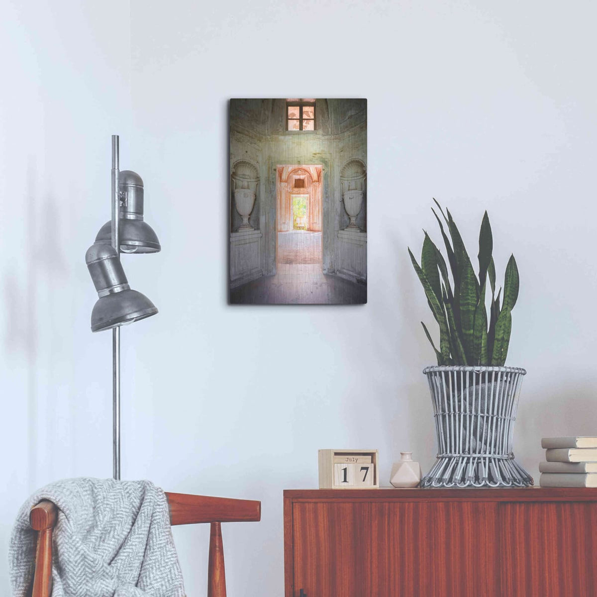 'Concrete Vases' by Roman Robroek – Metal Wall Art, 16x24 room view