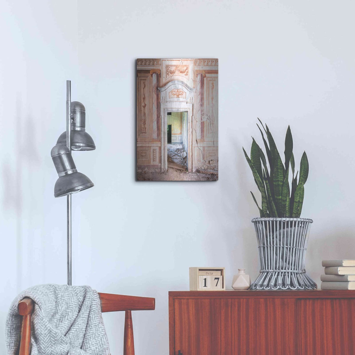 'Decorated Entrance' by Roman Robroek – Metal Wall Art, 16x24 room view