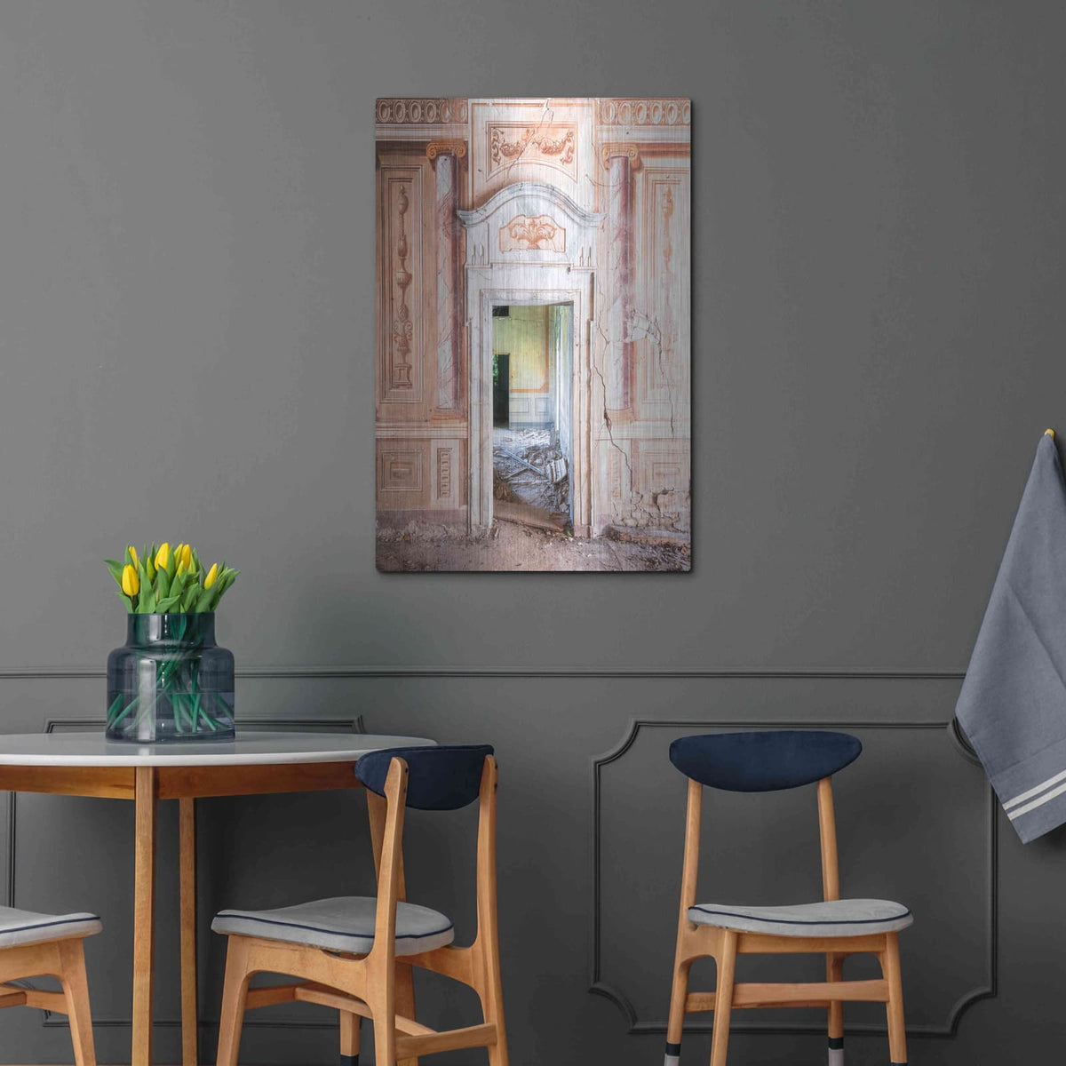 'Decorated Entrance' by Roman Robroek – Metal Wall Art, 24x36 room view