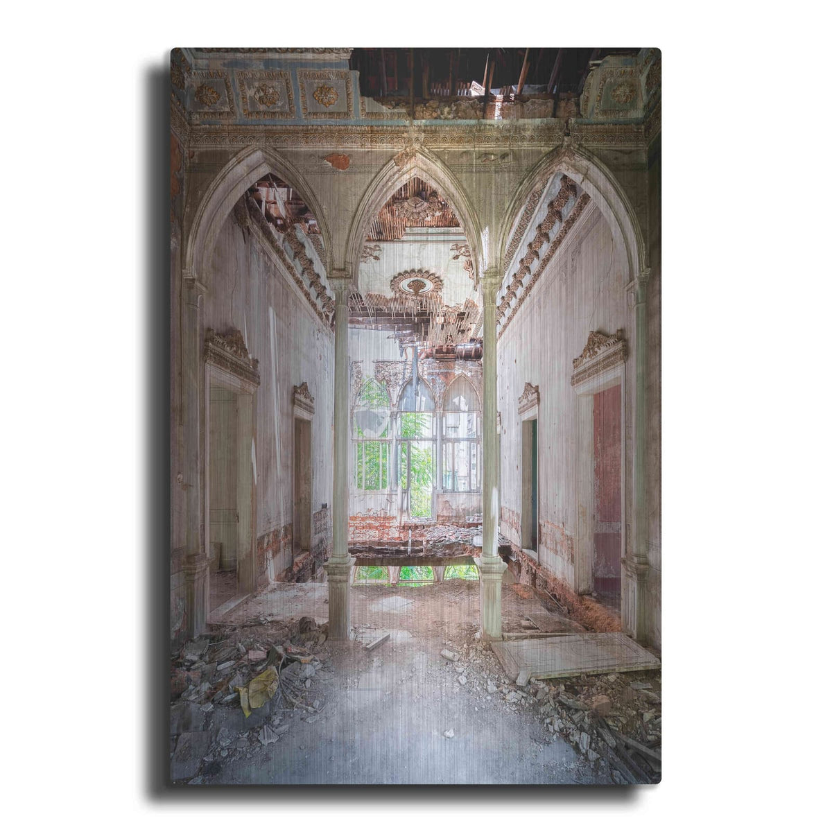 'Damaged Palace' by Roman Robroek – Metal Wall Art