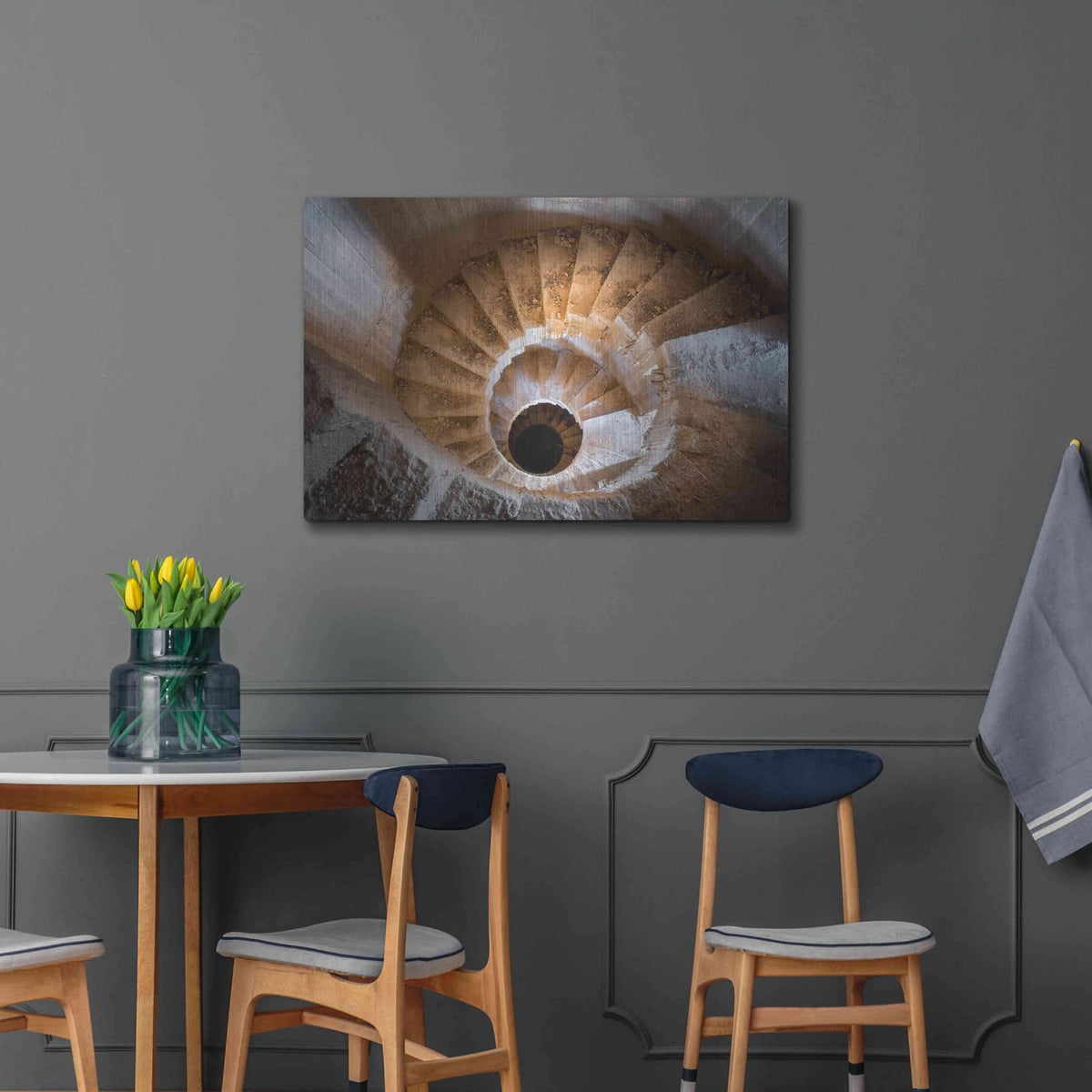 'Eye Staircase' by Roman Robroek – Metal Wall Art, 36x24 room view