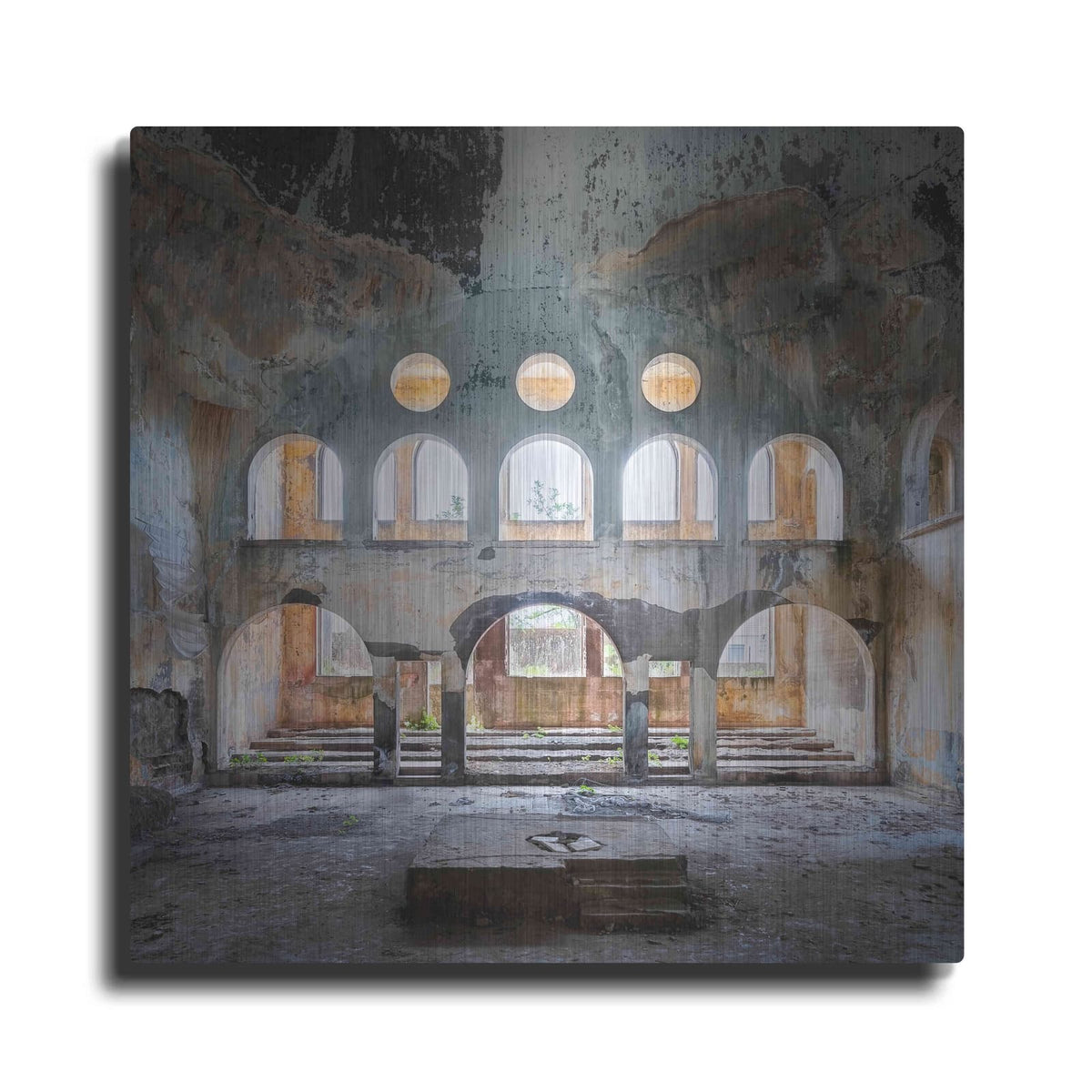 'Abandoned Synagogue' by Roman Robroek – Metal Wall Art