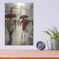 'Parting on a Paris Street' by Lorraine Christie – Metal Wall Art, 12x16 room view