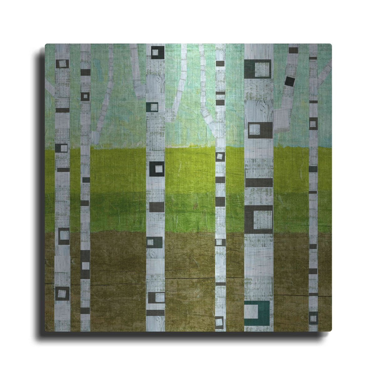 'Summer Birches' by Michelle Calkins – Metal Wall Art