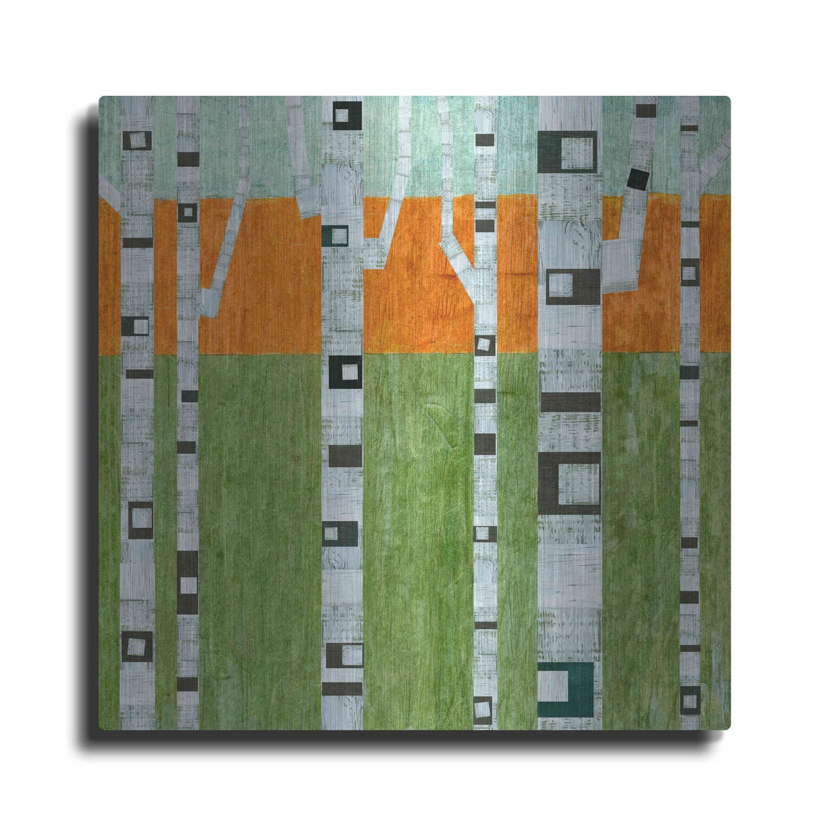 'Spring Birches' by Michelle Calkins – Metal Wall Art