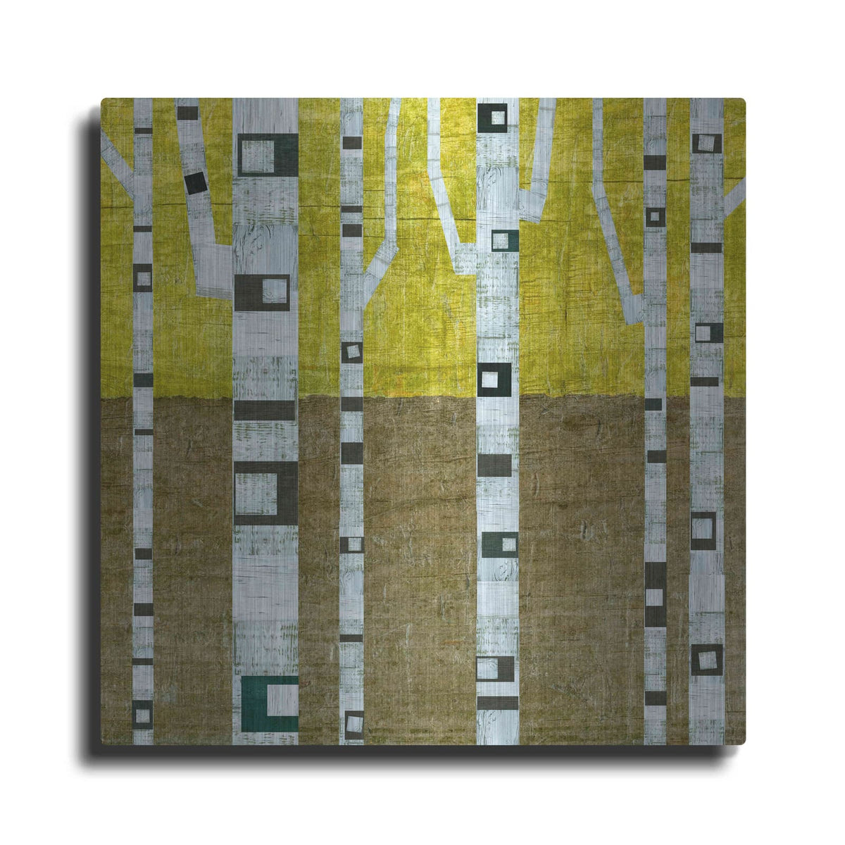 'Fall Birches' by Michelle Calkins – Metal Wall Art