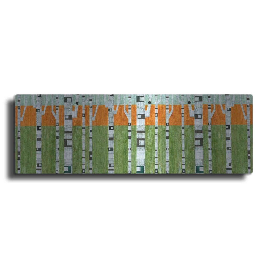 'Birches in Spring' by Michelle Calkins – Metal Wall Art