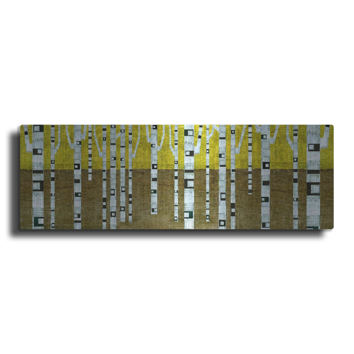 'Birches in Fall' by Michelle Calkins – Metal Wall Art