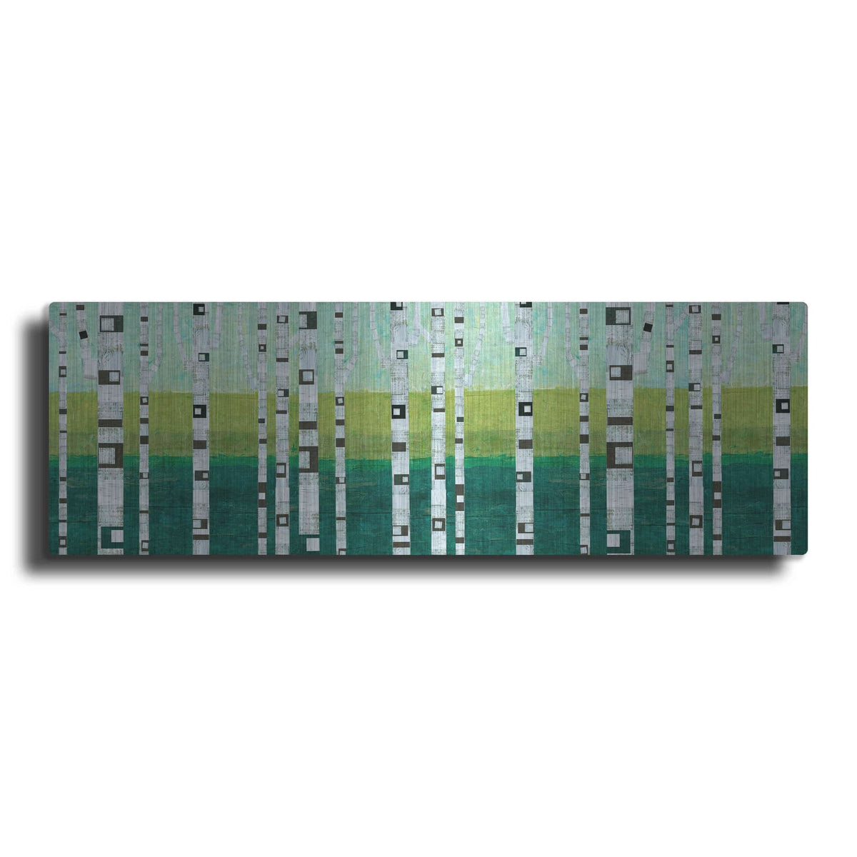 'Birches at the Beach' by Michelle Calkins – Metal Wall Art