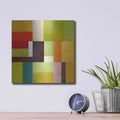 'Color Study Abstract 2' by Michelle Calkins – Metal Wall Art, 12x12 room view