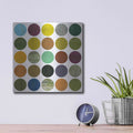 'Rustic Rounds 4.0' by Michelle Calkins – Metal Wall Art, 12x12 room view