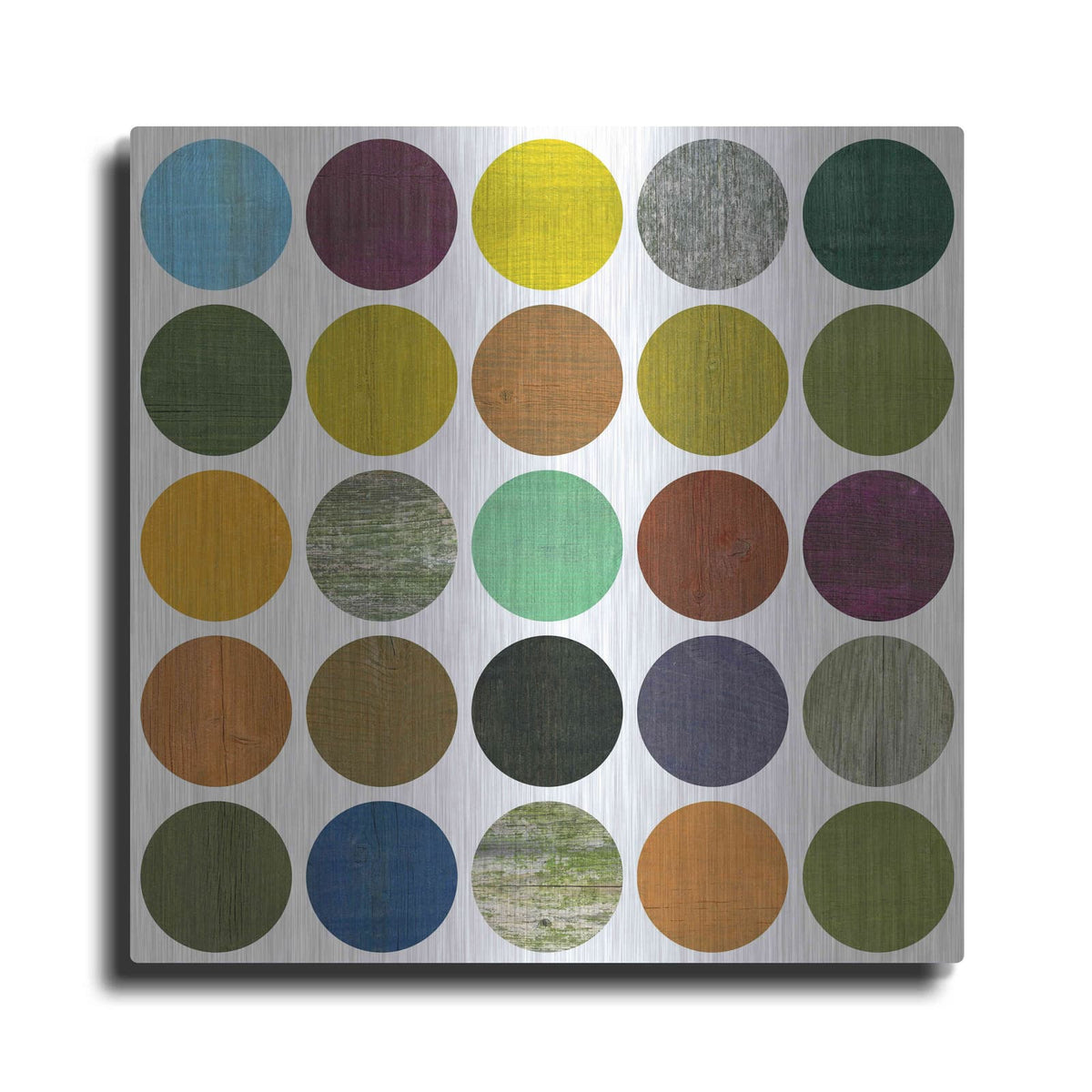 'Rustic Rounds 4.0' by Michelle Calkins – Metal Wall Art