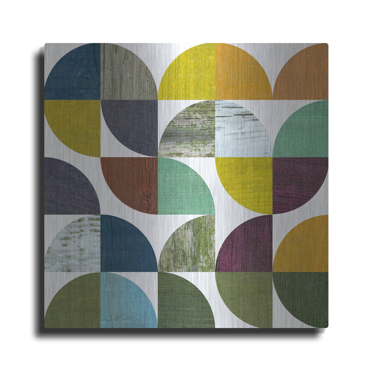 'Rustic Rounds 3.0' by Michelle Calkins – Metal Wall Art