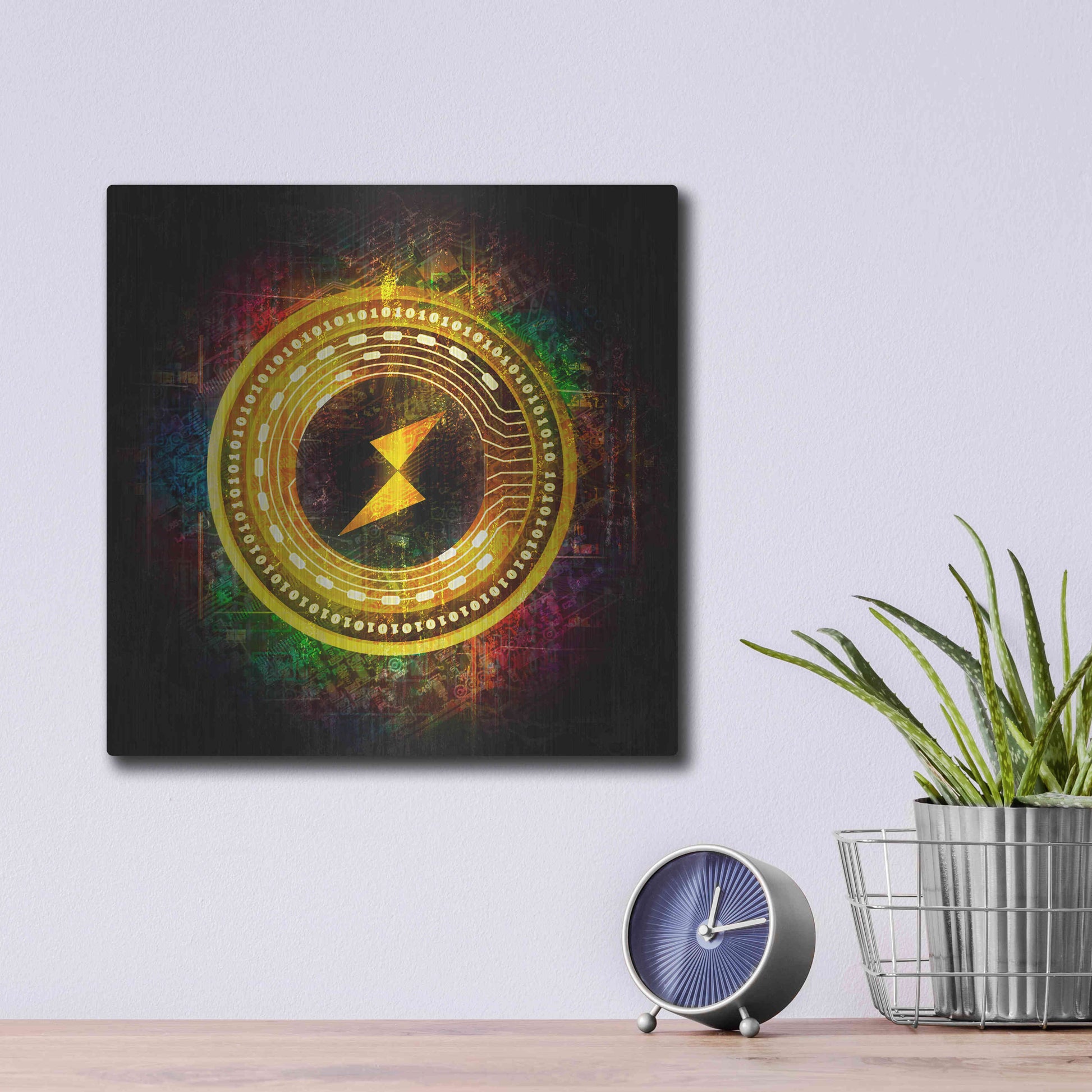 Luxe Metal Art 'Thorchain Better Than Gold' by Epic Portfolio Metal Wall Art,12x12