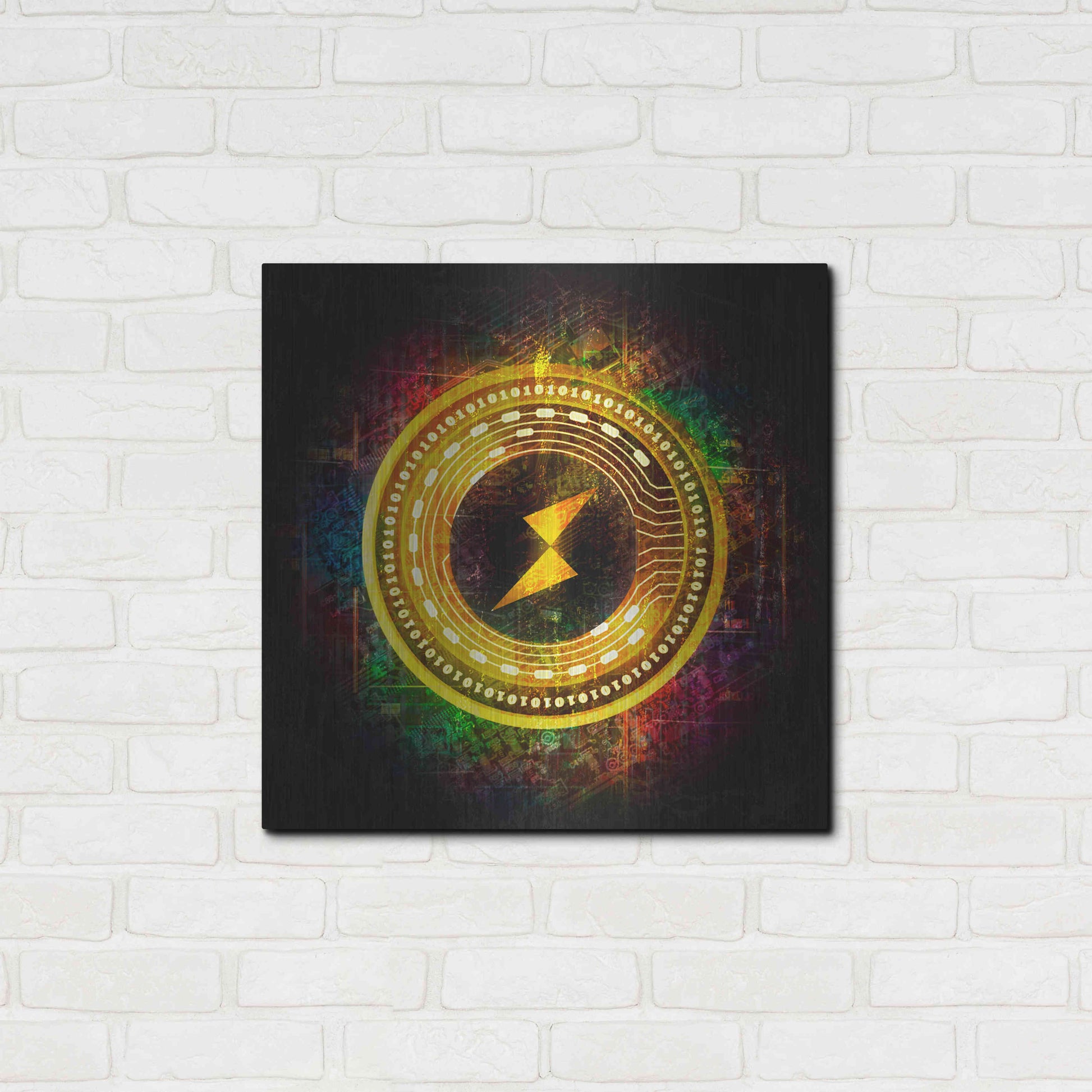 Luxe Metal Art 'Thorchain Better Than Gold' by Epic Portfolio Metal Wall Art,24x24